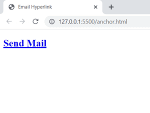 Email Hyperlink in HTML