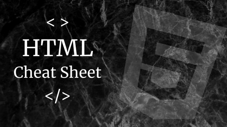 HTML Cheatsheet for Beginners