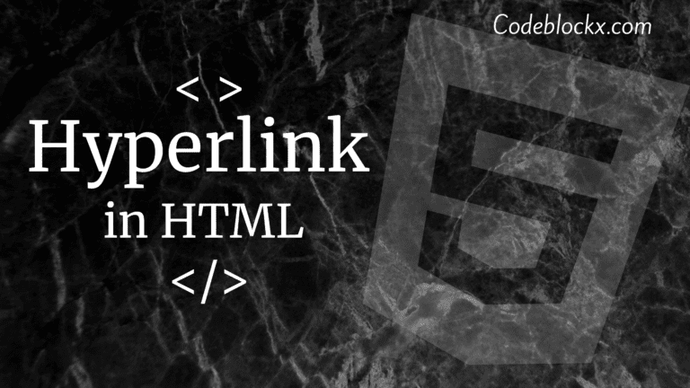 How to create a Hyperlink in HTML?