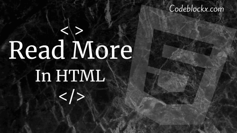 Show more in HTML