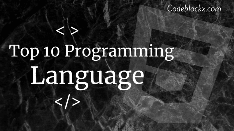 Top 10 Programming Languages