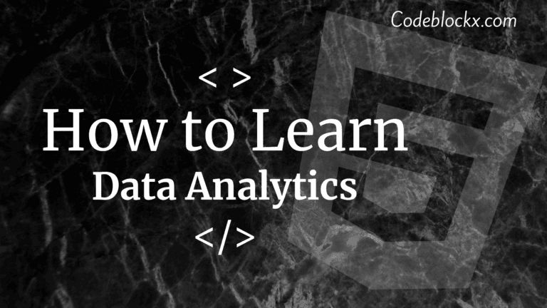 Learn Data Analytics