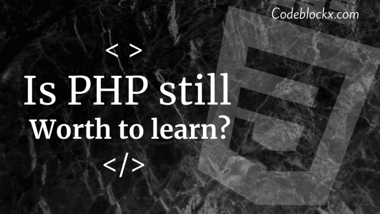 is PHP dead or alive