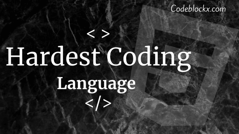 Hardest Coding Language