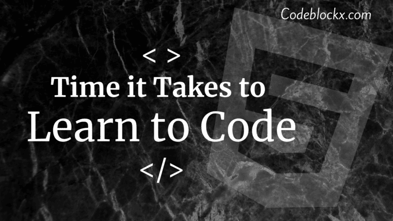 How much time does it take to learn to code
