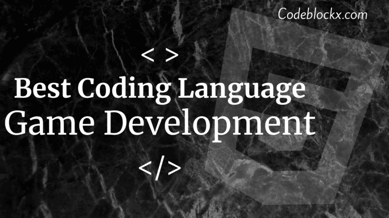 Coding Languages for game development