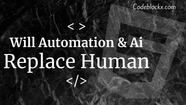 Automation and ai repalce human
